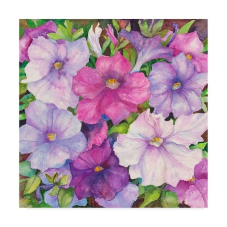 Joanne Porter 'Petunias' Canvas Art,35x35